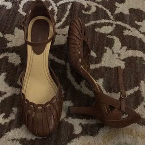 Nine West Camel Colored Heels